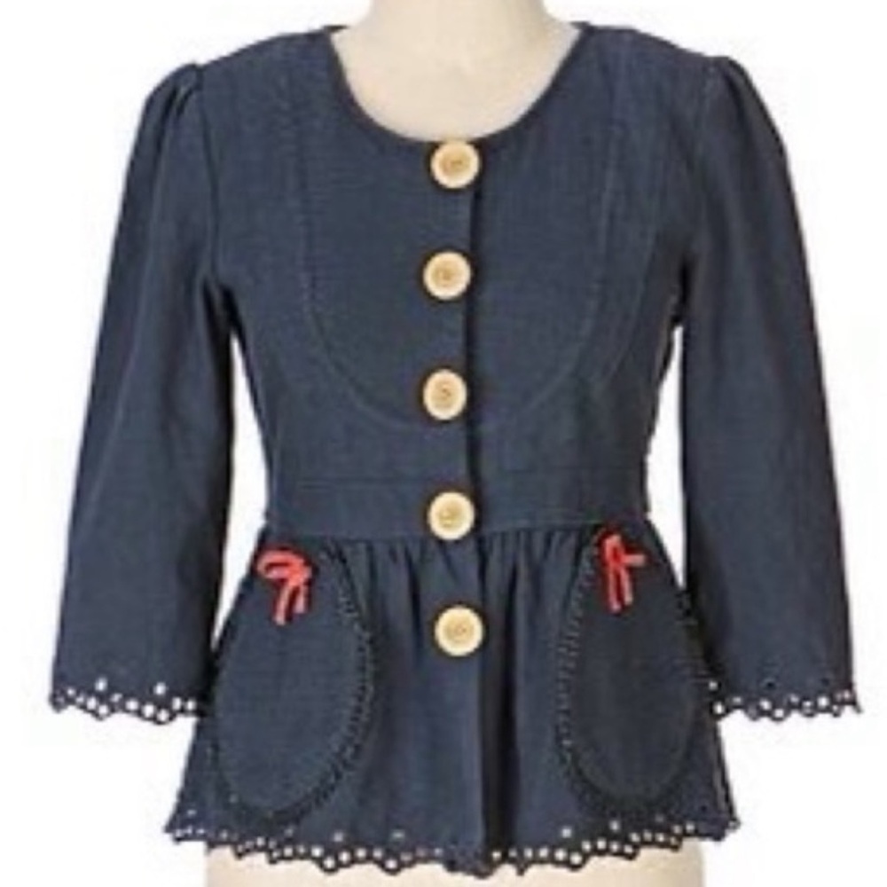 Anthropologie "Abigail Jacket" by Manoush in Size 6 a true VINTAGE PIECE